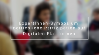 Sym­po­si­um: Partizipation auf Plattformen gestalten